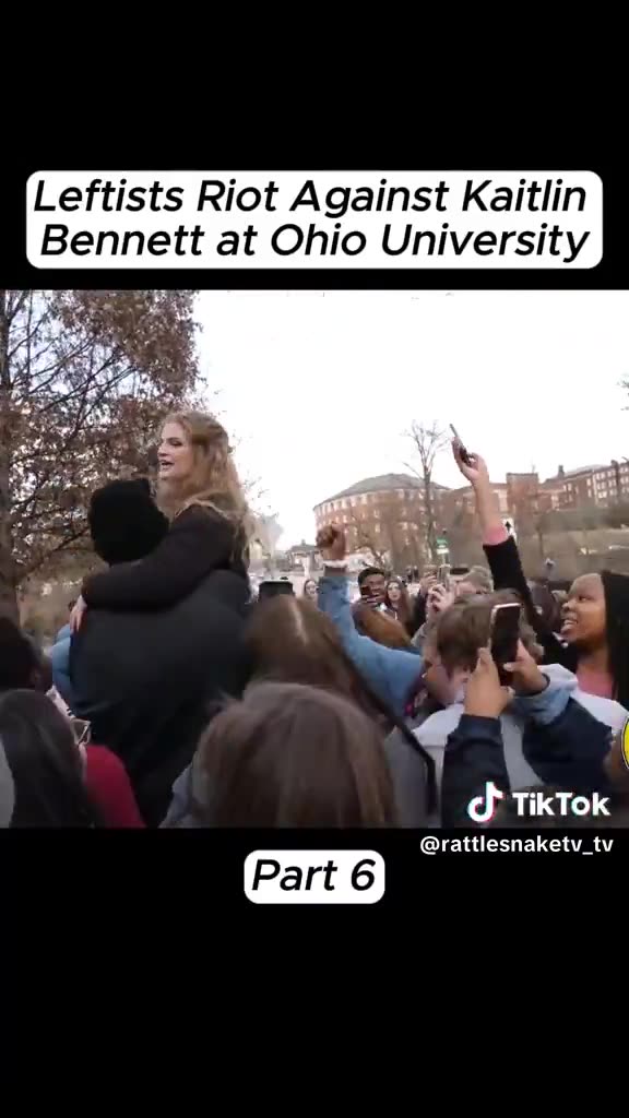 Cop refuses to help Katlin Bennett at Ohio University from deranged leftist.