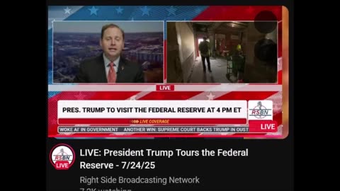 LIVE: President Trump Tours the Federal Reserve - 7/24/25