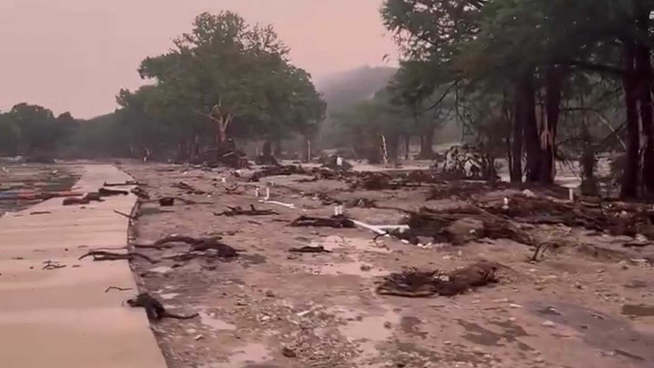 Campground near Kerrville, TX completely washed away