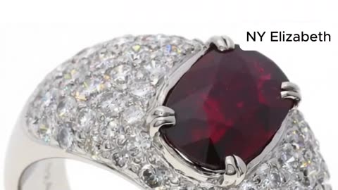 DIAMOND RUBY RING – Platinum Elegance