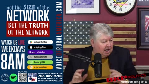 LIVESTREAM - 8:00am ET - Voice of Rural America with BKP