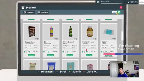 Multi-Stream FB YT Twitch - Supermarket Simulator - WinWithAndrew #businessowner #couplegamers