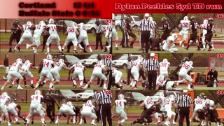 Prototype 384: Cortland's Dylan Peebles 5yd TD run vs Buffalo State