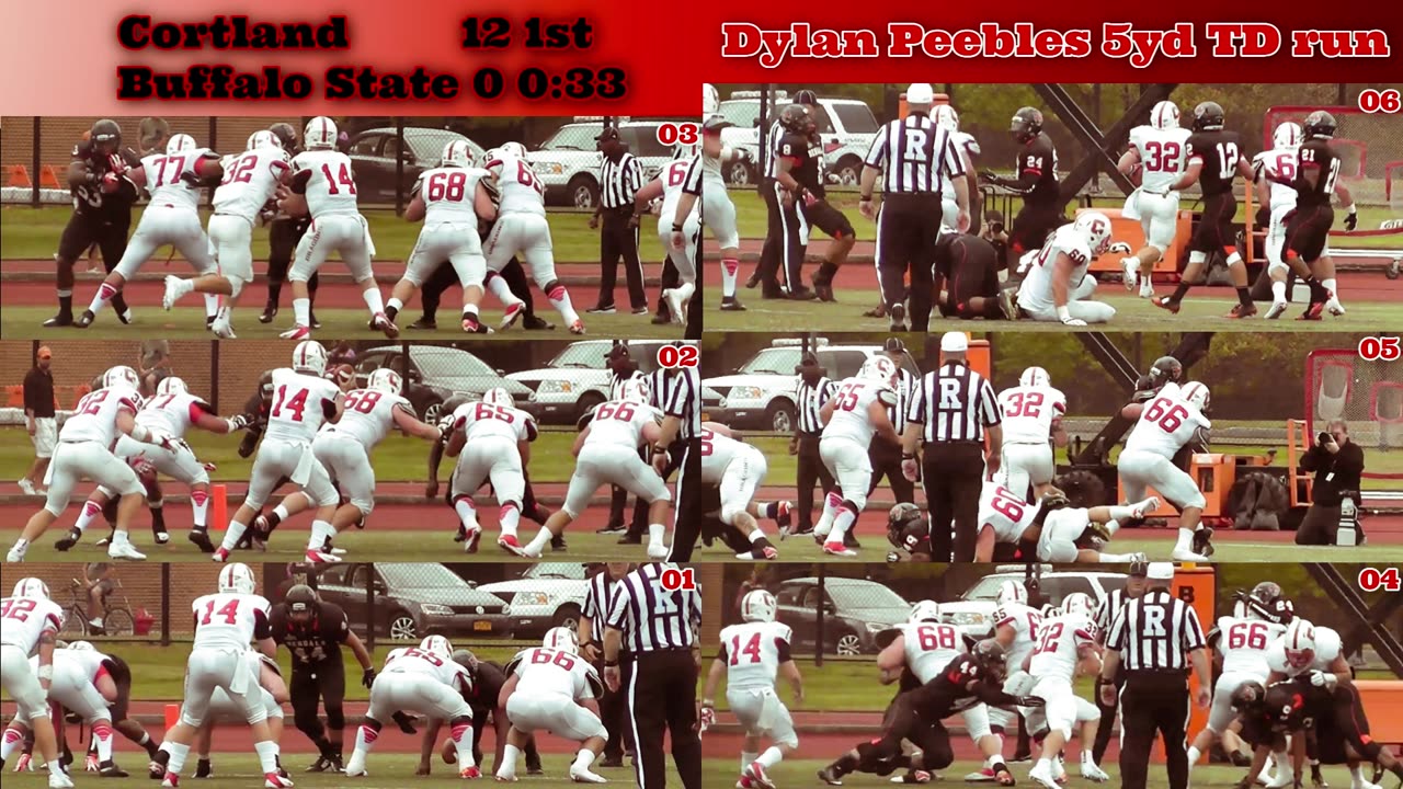 Prototype 384: Cortland's Dylan Peebles 5yd TD run vs Buffalo State
