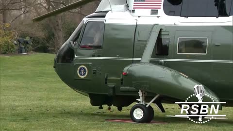 WATCH: President Trump, X and Elon Musk Leave the White House and board Marine