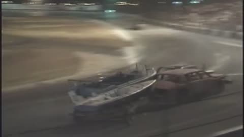 Full sized race cars, towing full sized trailers..