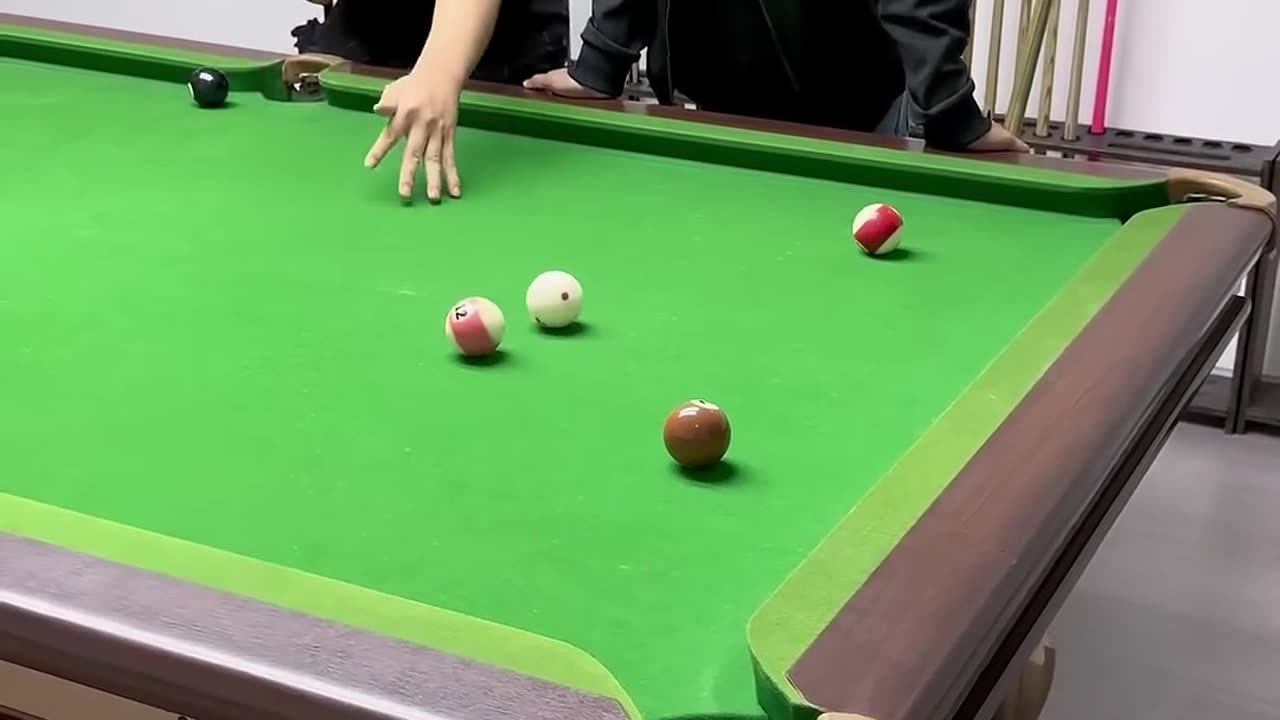 Pool trick shots and comedy