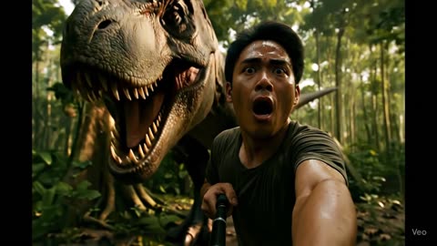 Dino Chase Selfie Video Generation