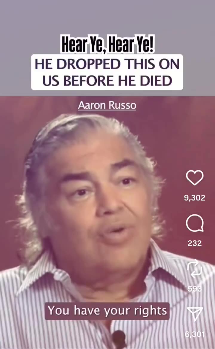 Aaron Russo . This is a Republic not a democracy
