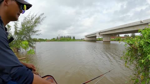 Sunfish Trolling in Lake Calm Waters