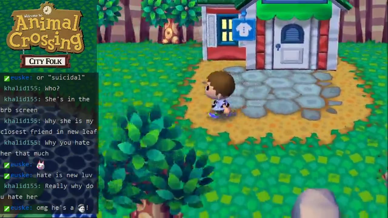 Animal Crossing City Folk - Olivia finds us