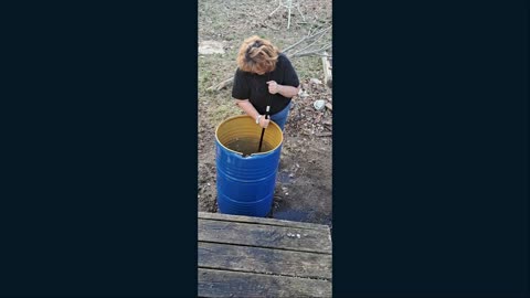 1 Oz hollow point slugs versus a 55 gallon drum of water.
