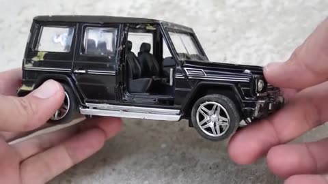 Crash Test of Mercedes G65G63 Destruction in Slow Motion - Diecast Crash Test_part2