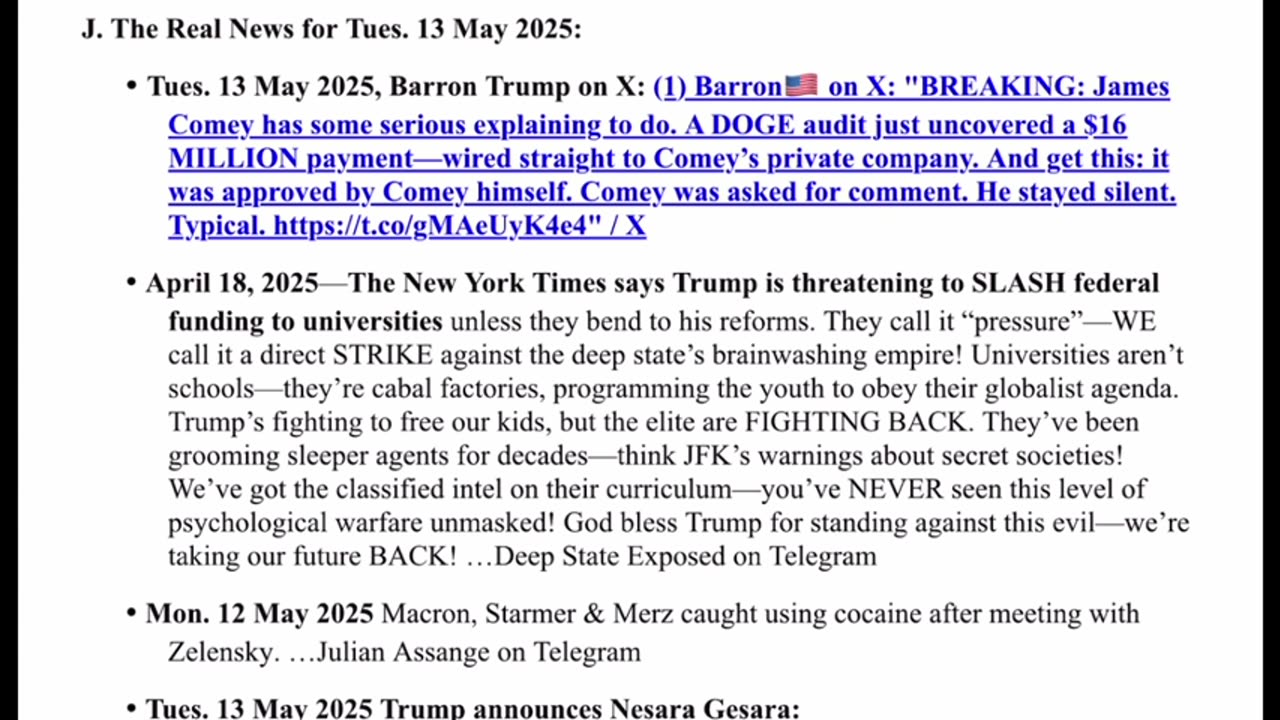 WTPN SITUATION UPDATE FEATURING RESTORED REPUBLIC 5-14-25