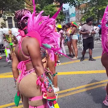 Beautiful women at the 58th Annual New York Carnival Parade.