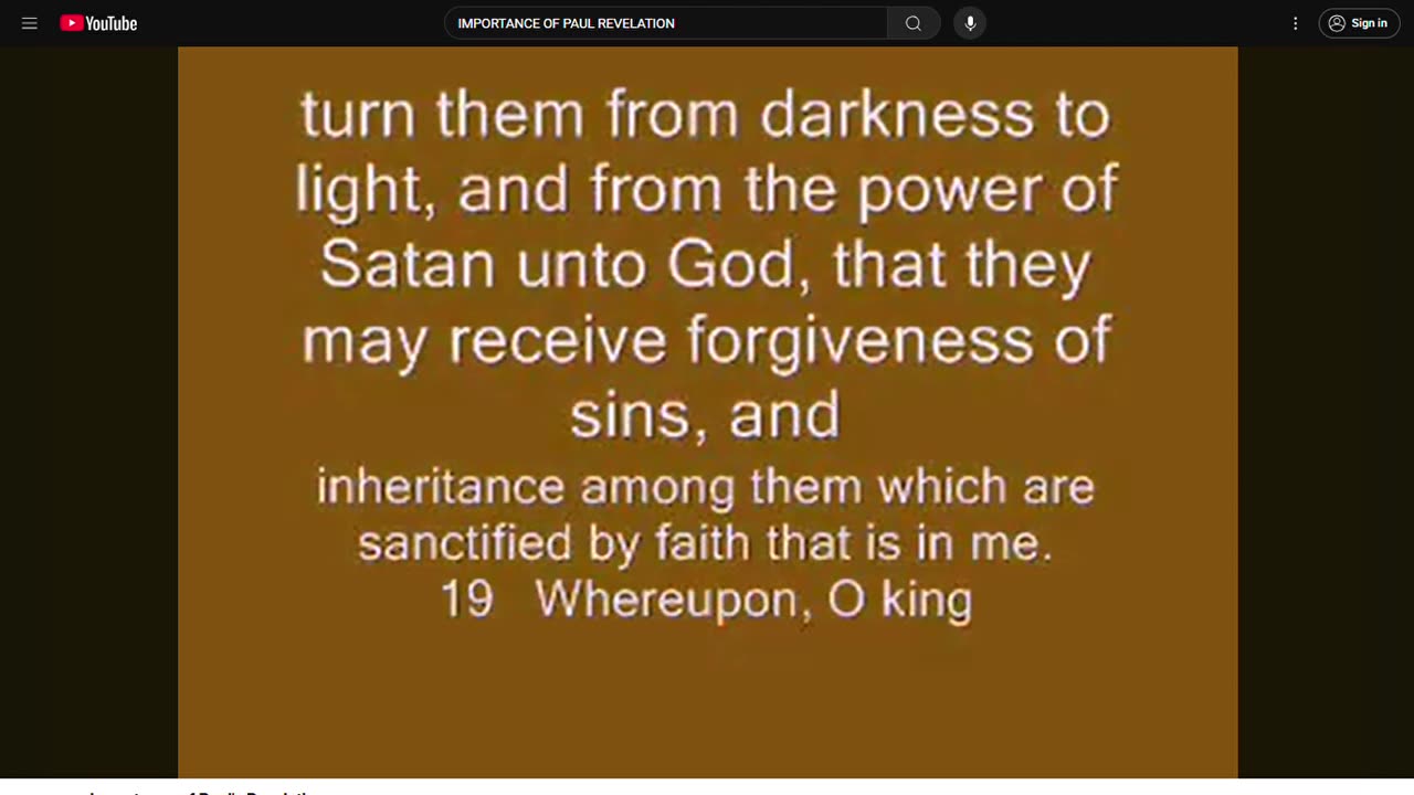 IMPORTANCE OF PAUL'S REVELATION