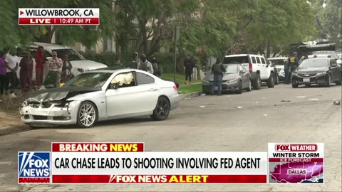 Breaking news, another ICE car shooting of a car and its driver