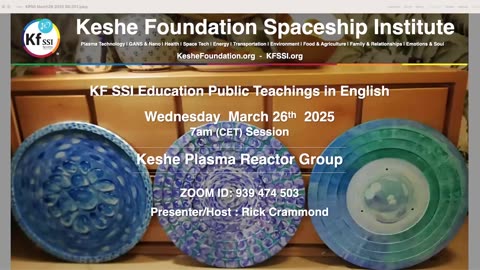 Keshe Plasma Reactor Group 2025-03-26-T1