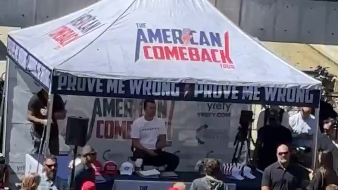 Charlie Kirk appears to be shot at Utah Valley University
