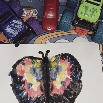 Watercolor satisfying art #viralvideo💧❤️ #shortsfeed