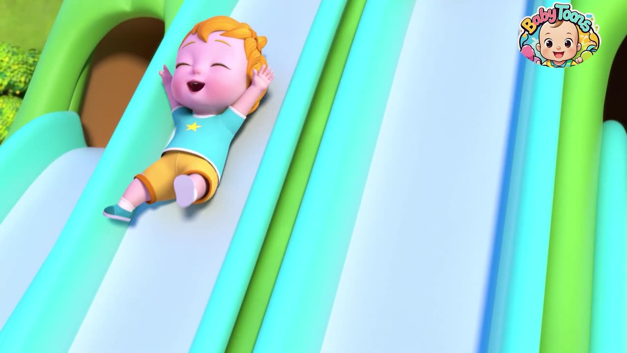 The Baby went over the tall slide | Make for Kids Rhymes Song