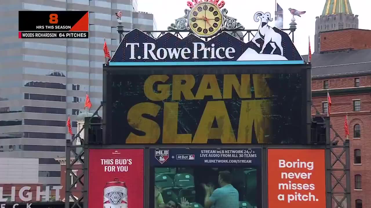MLB - One GRAND swing from Cedric Mullins puts the @Orioles on top!