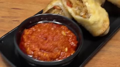 Veg Spring Roll Cooking