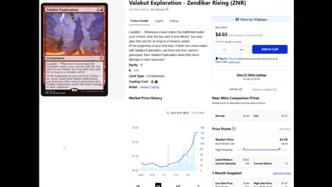 Card price spikes week 8/24/2025