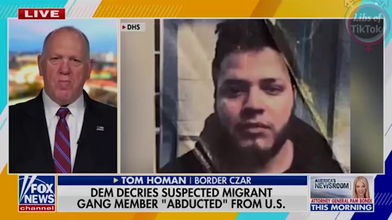 Tom Homan RIPS Dem senator for claiming MS13 gang member was "abducted"