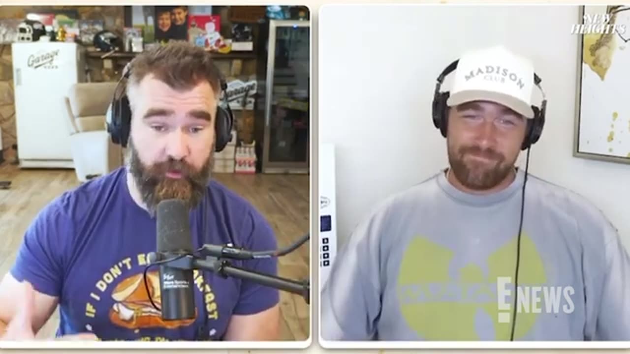 Jason Kelce Roasts Travis Kelce Over Hilarious Old Easter Tweet on New Heights Podcast