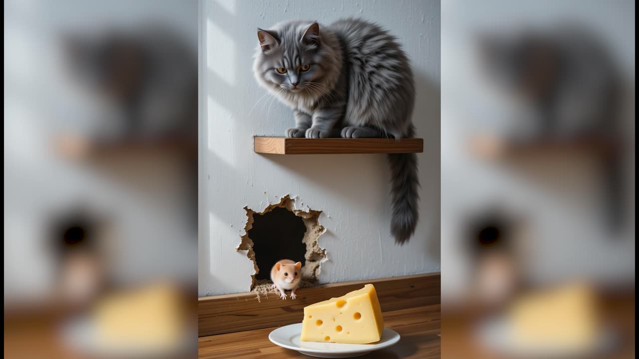 Will the hamster survive The cat's watching… Part 1