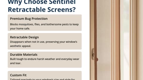 Sentinel Retractable Screens | Expert Bug Screens for Windows in Miami
