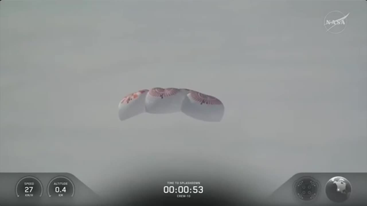 Splashdown Success! SpaceX Dragon Returns NASA & International Crew | Aug. 9, 2025 🌊🚀
