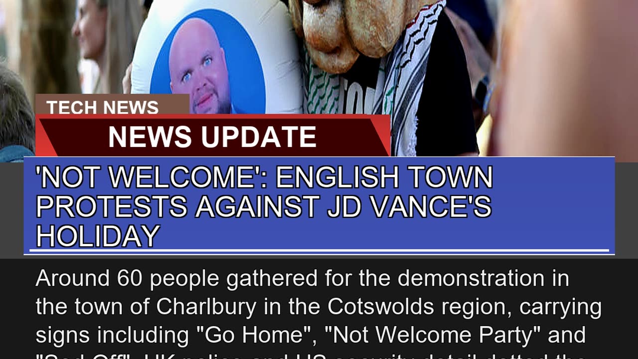 Not Welcome English Town Protests Against Jd Va