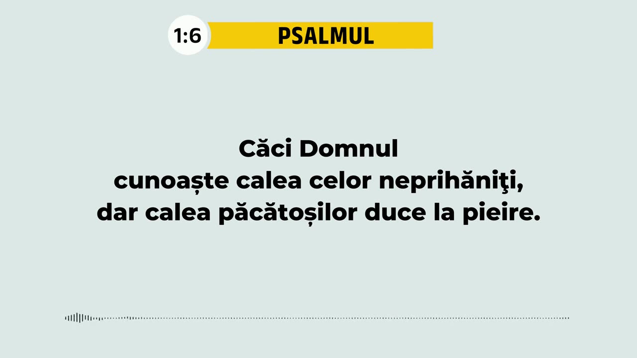 Psalmul 1