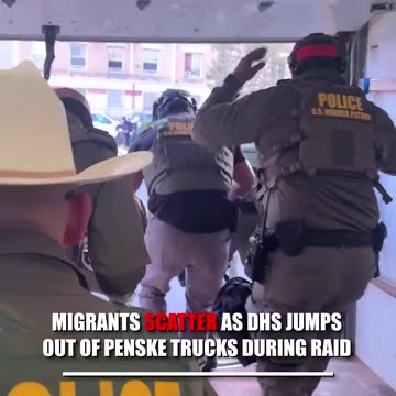Illegals scatter when ICE rolls up in a moving truck