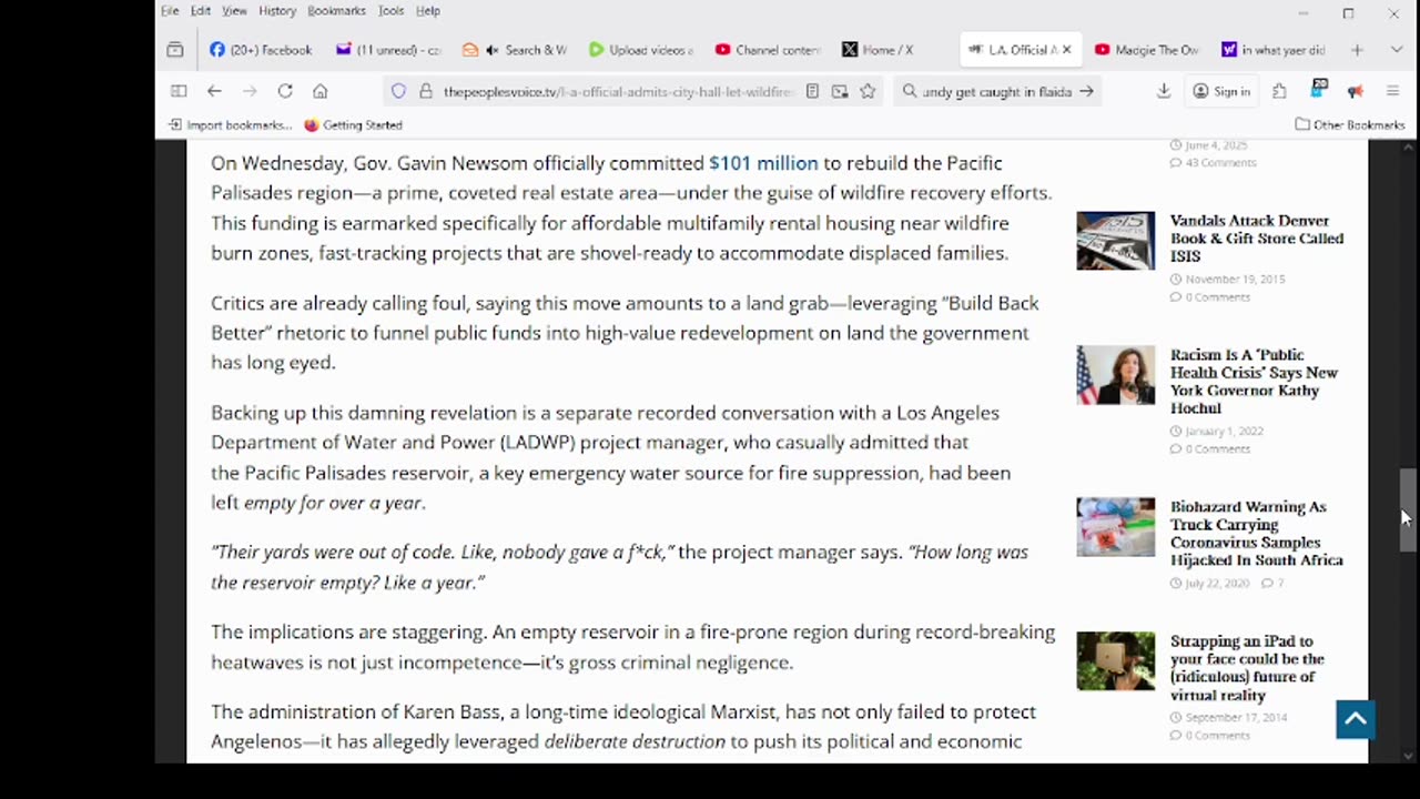 L.A. Official Admits City Hall Let Wildfires Rage to Clear Path for Government Rebuild Plan