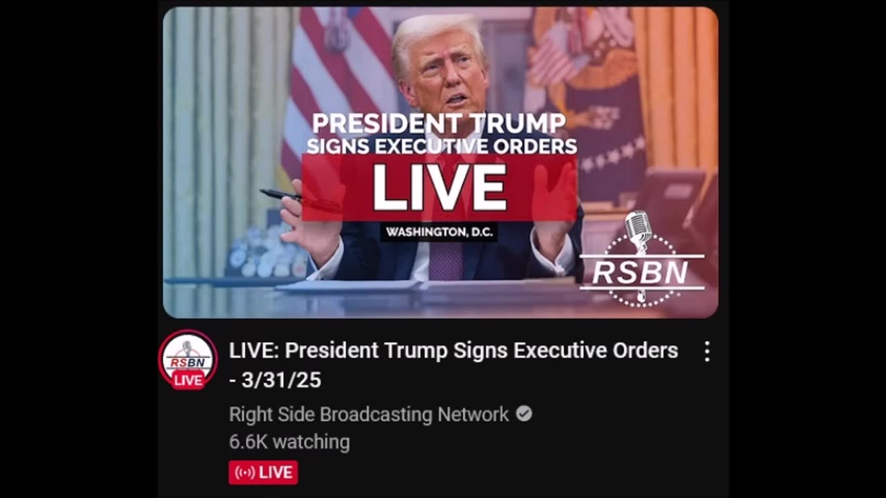 LIVE: President Trump Signs Executive Orders - 3/31/25