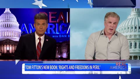 REAL AMERICA -- Dan Ball W/ Tom Fitton, Judicial Watch Sues DOJ For Epstein Files, 4/22/25