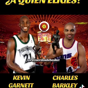 KEVIN GARNETT VS CHARLES BARKLEY #KevinGarnett #CharlesBarkley #nba #baloncesto #basketball