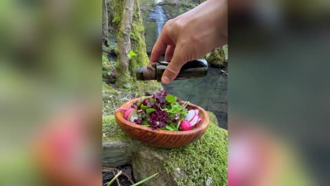 Ağaç Üzerinde Alabalık ile Cevizli İrmik Tatlısı 🐟 _ cooking trout with the best