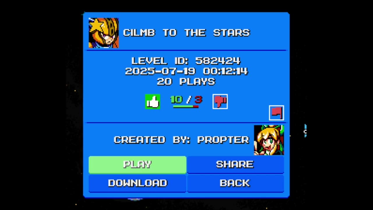 Mega Man Maker Level Highlight: "Climb to the Stars" by Propter