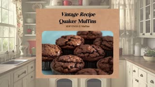 Vintage Recipe - Quaker Muffins