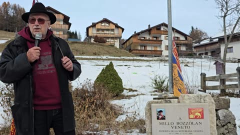 Commemorazione Patrioti Veneti al giardino dei Giusti del Popolo Veneto Marciano a Coi di Zoldo