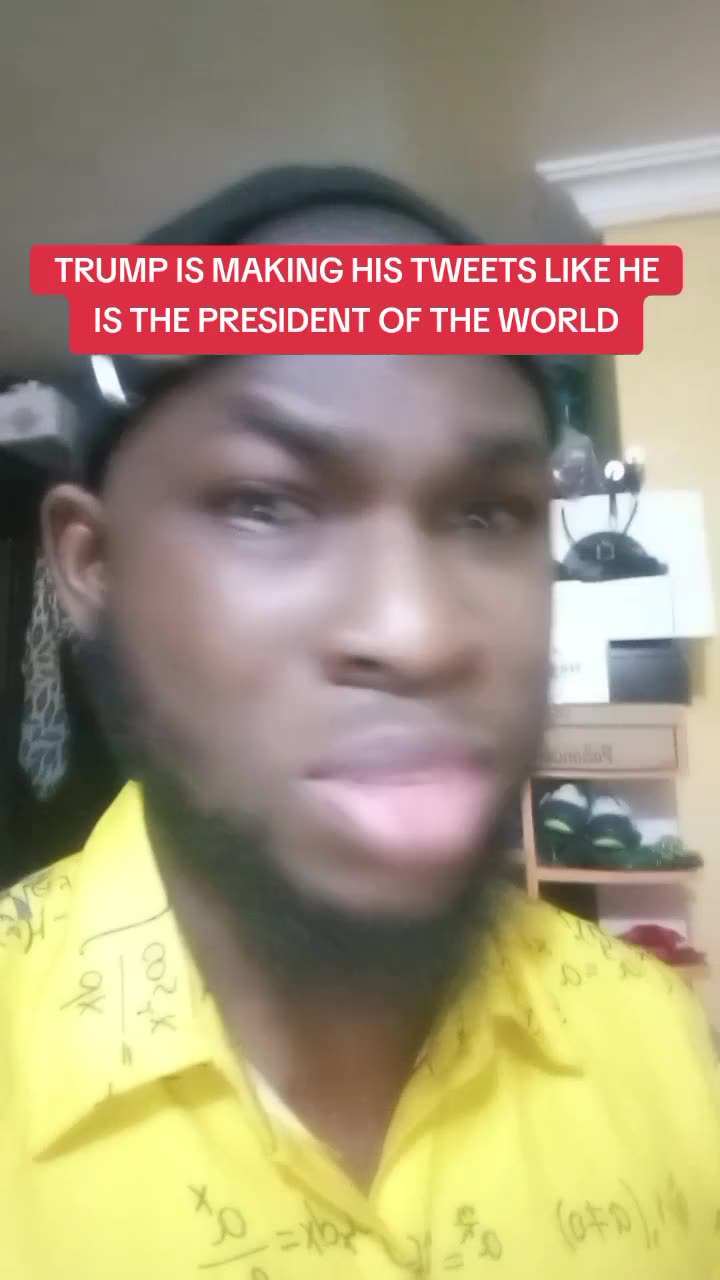 Trump tweets is giving new world order vibes