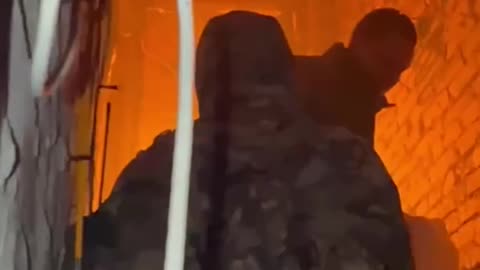 🔥 Kursk region. Strike on location of the Russian military deployment. Everything burned down.