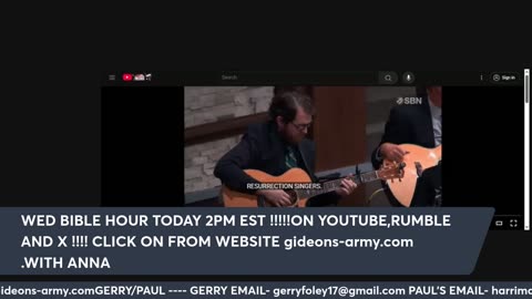 GDEONS ARMY WED 1020 AM EST 9/17
