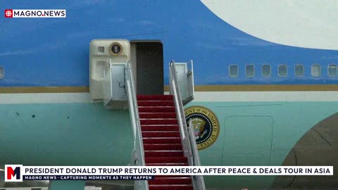 🇺🇸 President Donald Trump Returns to America after Historic Peace & Deals Tour in Asia [LIVE]
