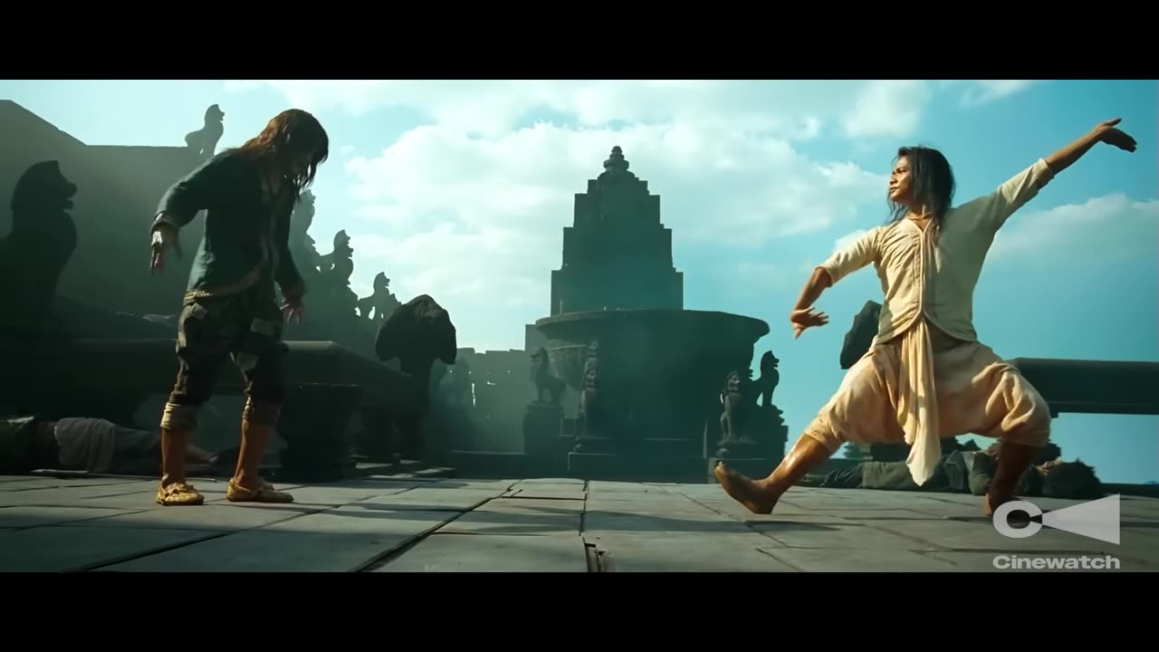 Ong bak 3 final flight scene.