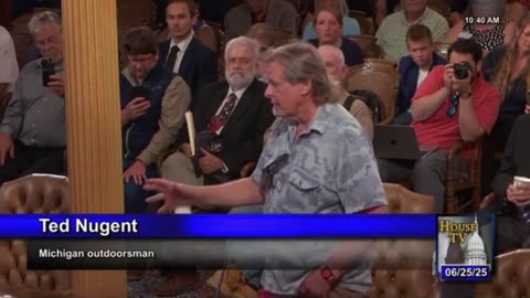 Complete video of Ted Nugent's speech roasting the Michigan DNR at the House of Representatives